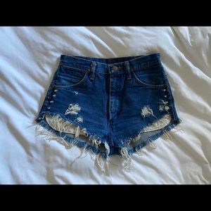Wrangler High Waisted Denim Shorts